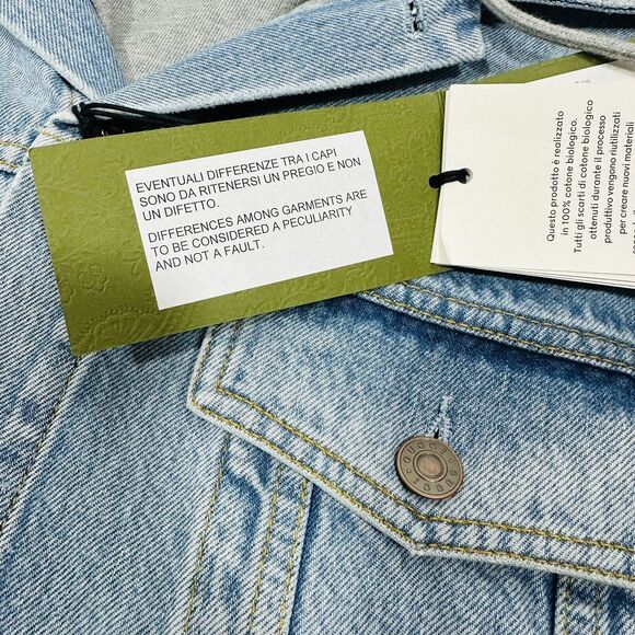 Gucci Men Size 48/ M Denim Gilet Vest Jacket Hooded Hollywood Babylon NWT $3150 - Picture 7 of 16